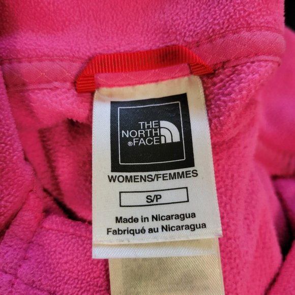 The North Face TKA 100 Pink 1/4 Zip Fleece Pullover Women's Size Small S - Picture 2 of 7